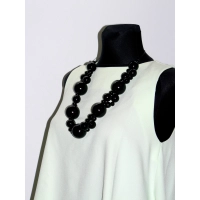 Mocno rozkloszowana tunika pistacjowa bez rękawów